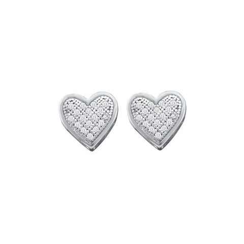 1-10CTW-Diamond HEART EARRINGS