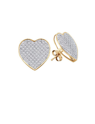 1-4CT-Diamond HEART EARRINGS