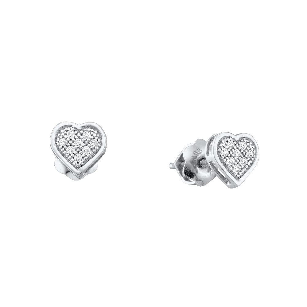 1-4CTW-Diamond HEART EARRINGS