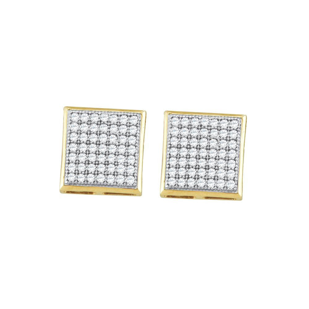 1-3CTW-Diamond MICRO-PAVE EARRINGS