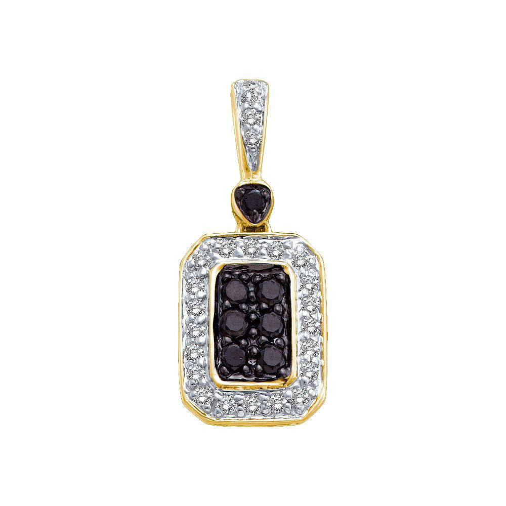 1-4CT-Diamond BLACK  PENDANT