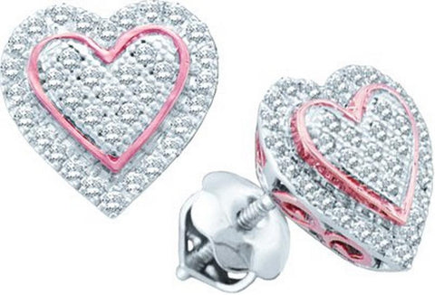 1-4CT-Diamond HEART EARRING