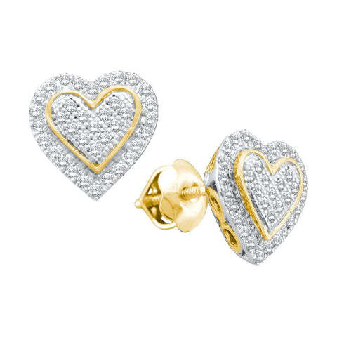 1-4CT-Diamond HEART EARRING