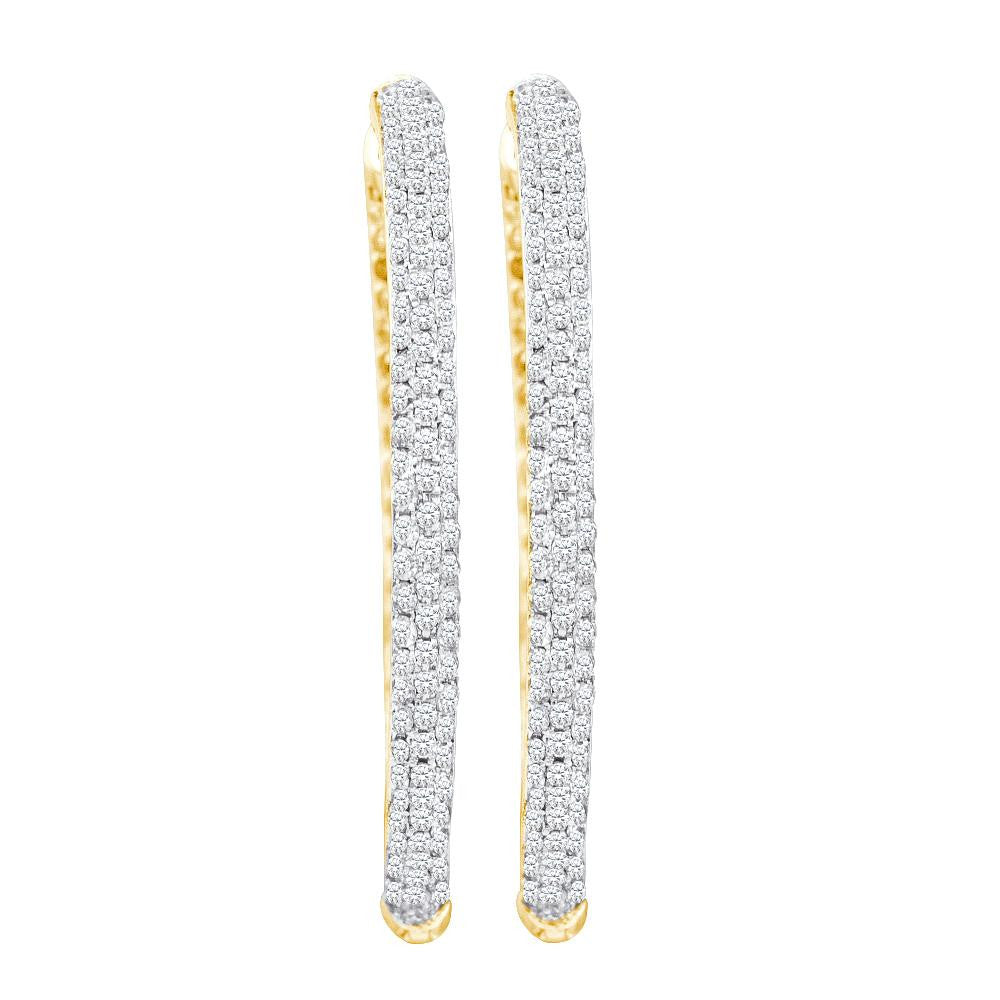 2.0CTW-Diamond FASHION HOOPS