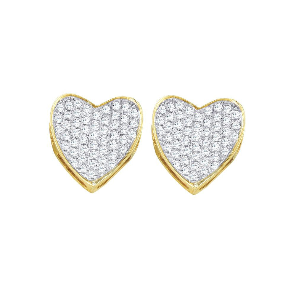 1-3CT-Diamond HEART EARRINGS