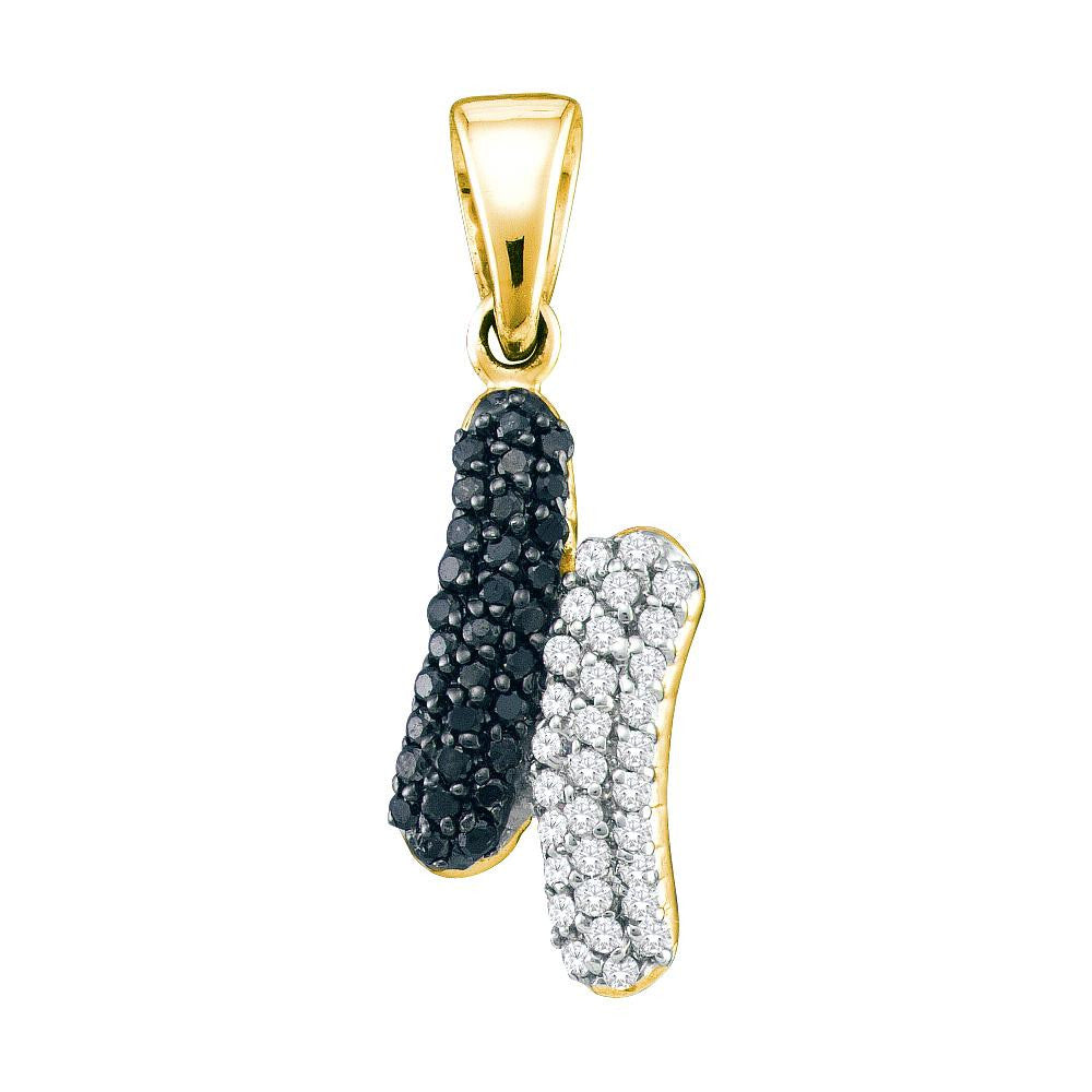 1-4CTW-Diamond FASHION BLACK PENDANT