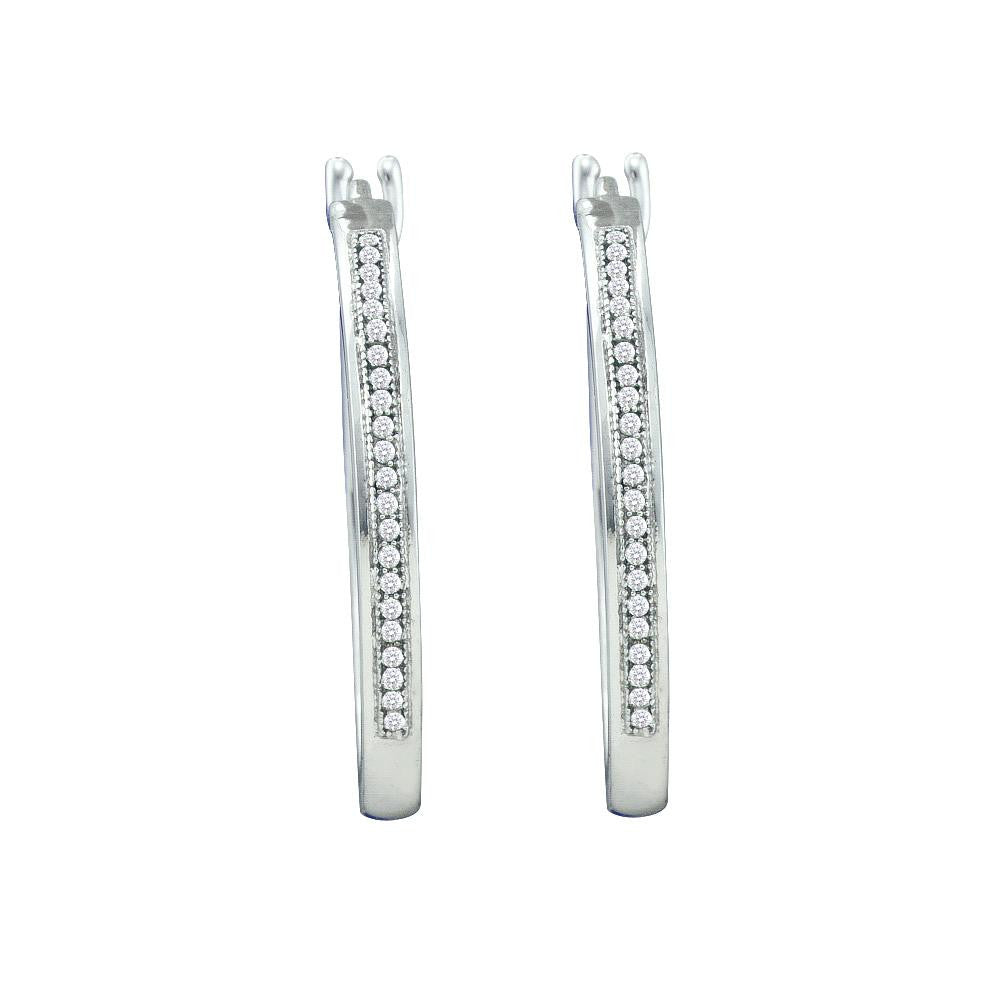 1-6CTW-Diamond MICRO-PAVE HOOPS