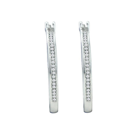 1-6CTW-Diamond MICRO-PAVE HOOPS