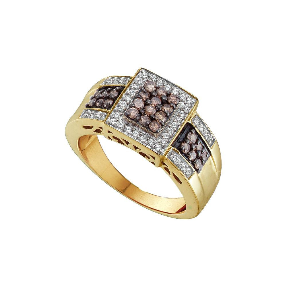 5-8CTW-Diamond BROWN  RING