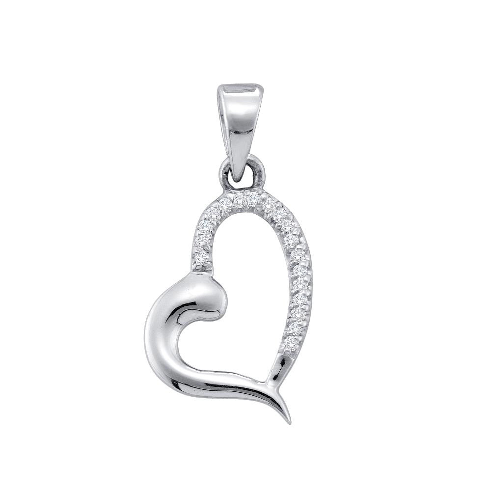 1-20CT-Diamond HEART PENDANT