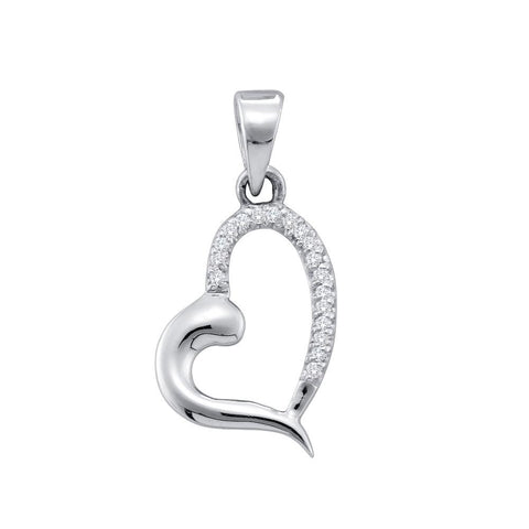 1-20CT-Diamond HEART PENDANT