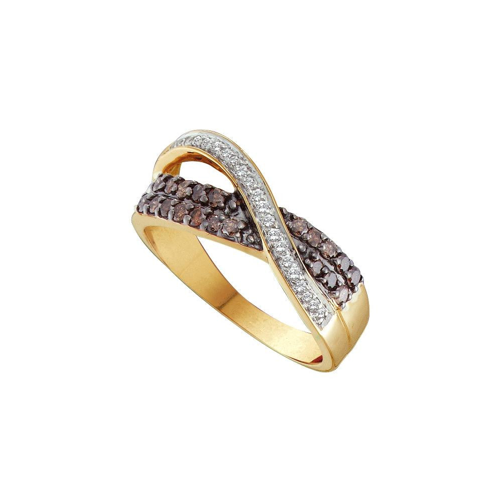 1-2CT-Diamond BROWN  BAND