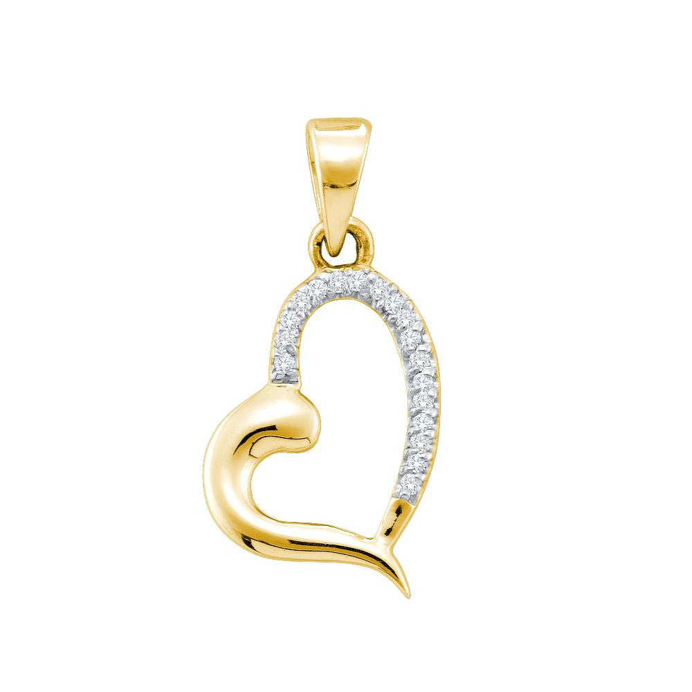 1-20CT-Diamond HEART PENDANT