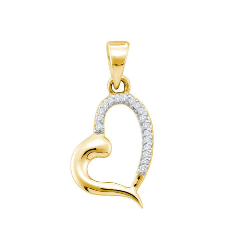 1-20CT-Diamond HEART PENDANT