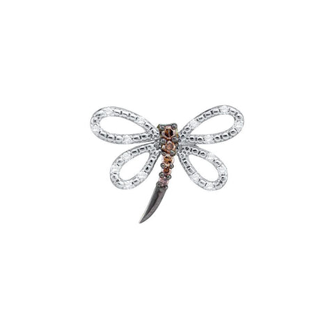 1-4CT-Diamond BLACK BUTTERFLY PENDANT