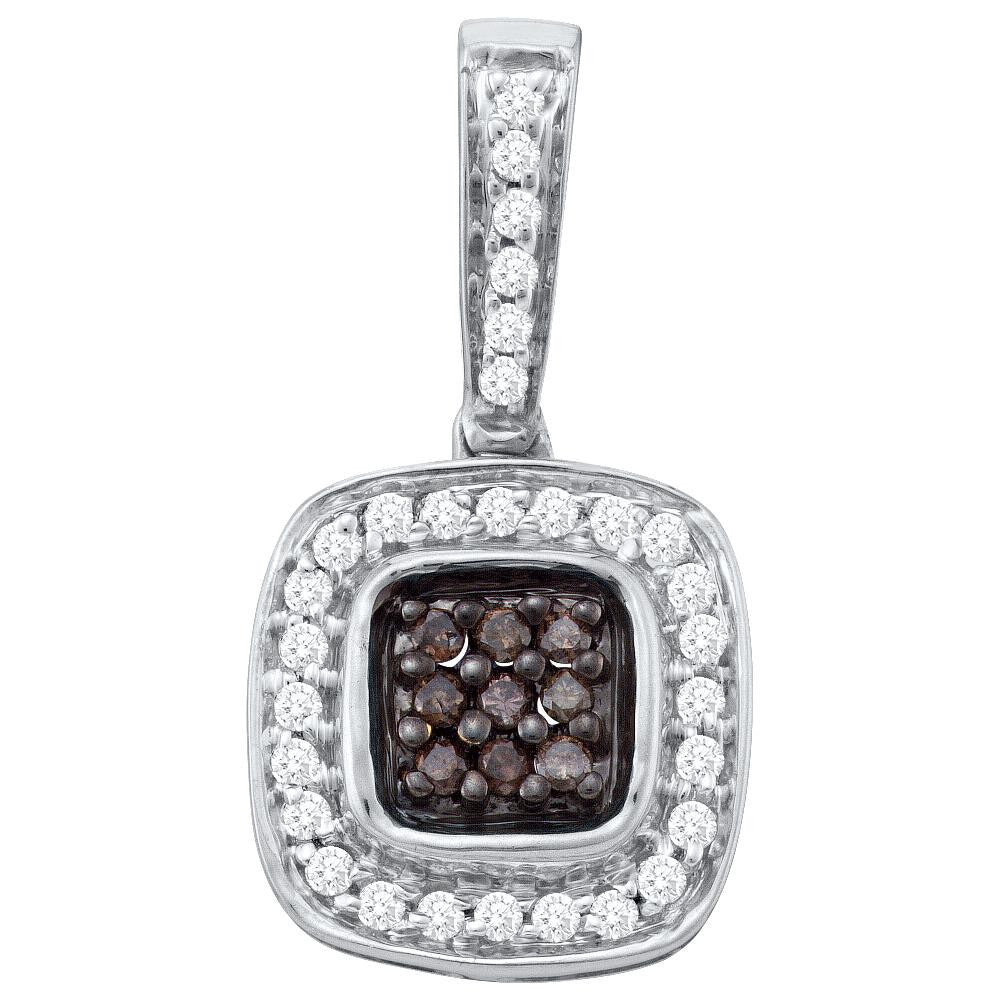 1-4CT-Diamond FASHION BROWN PENDANT