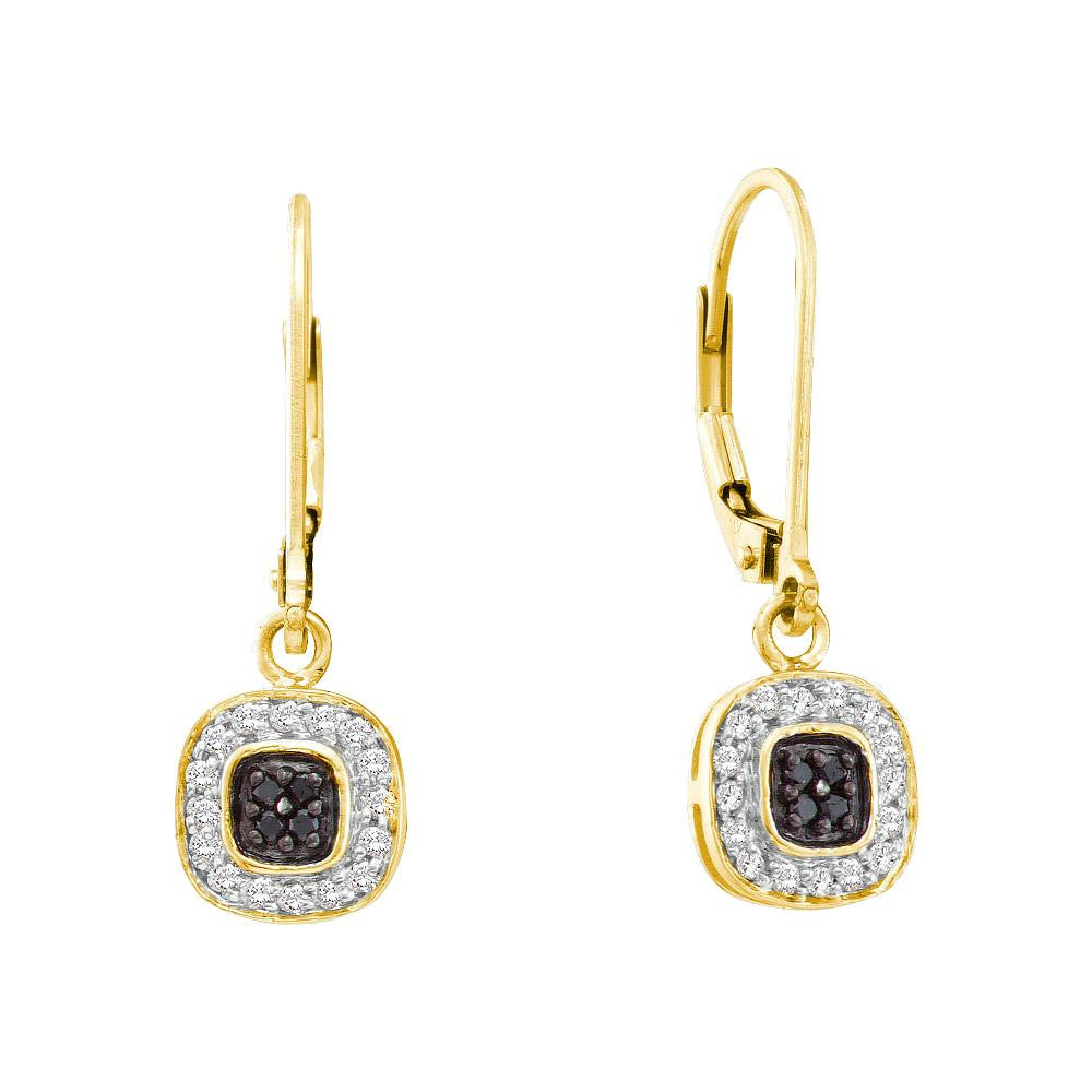 1-4CTW-Diamond FASHION BLACK EARRING