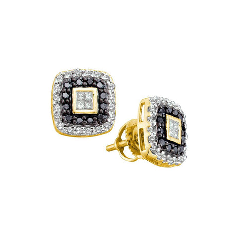 1-2CT-Diamond FASHION BLACK EARRINGS