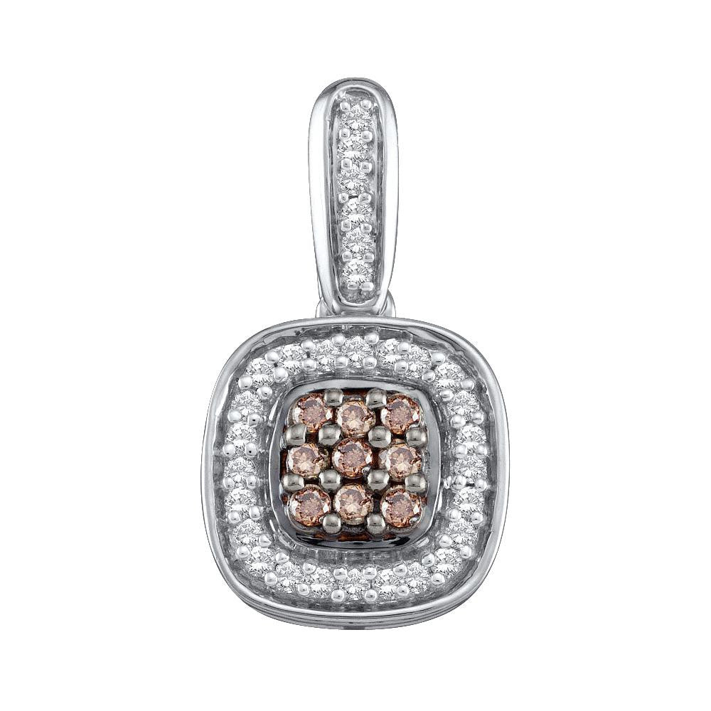 1-4CTW-Diamond FASHION BROWN PENDANT