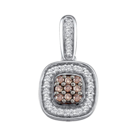 1-4CTW-Diamond FASHION BROWN PENDANT