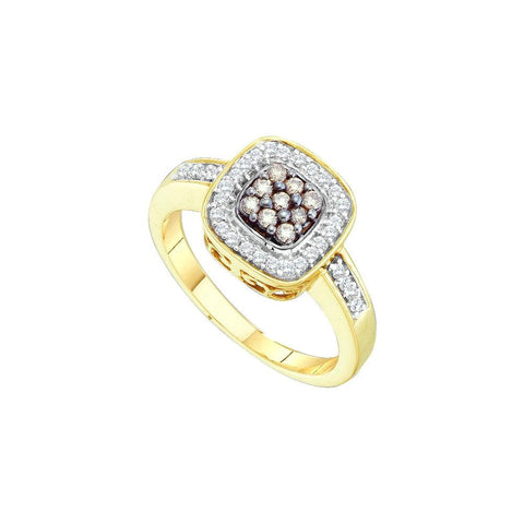 1-4CT DIAMOND FASHION BROWN RING