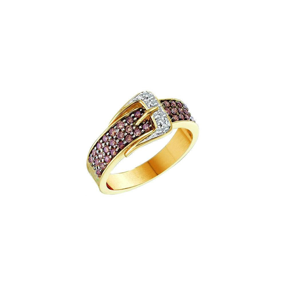 1-2CT-Diamond FASHION BROWN RING