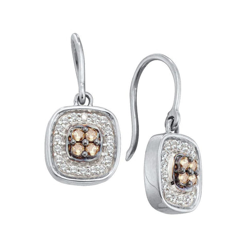 1-3CTW-Diamond FASHION BROWN EARRINGS