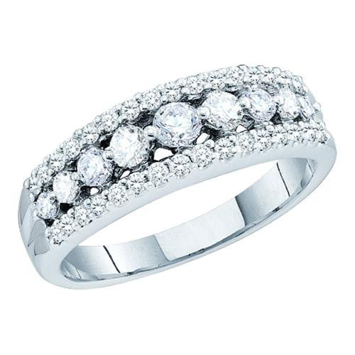 14KT White Gold 0.75CTW DIAMOND FASHION BAND