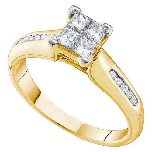 14KT Yellow Gold 0.63CTW DIAMOND INVISIBLE RING