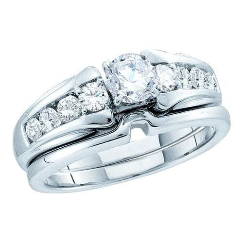 14K White-gold 0.94CT DIAMOND  BRIDAL SET