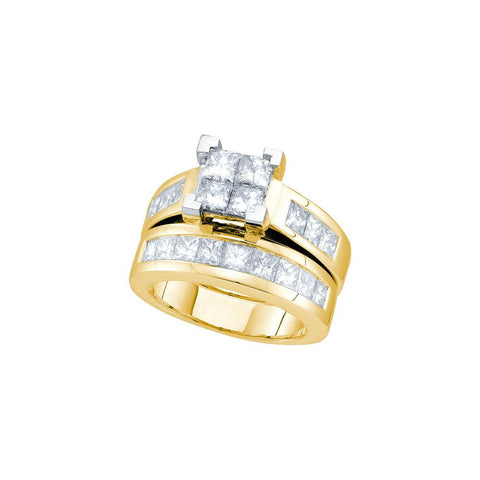 3  CT-Diamond INVISIBLE BRIDAL SET