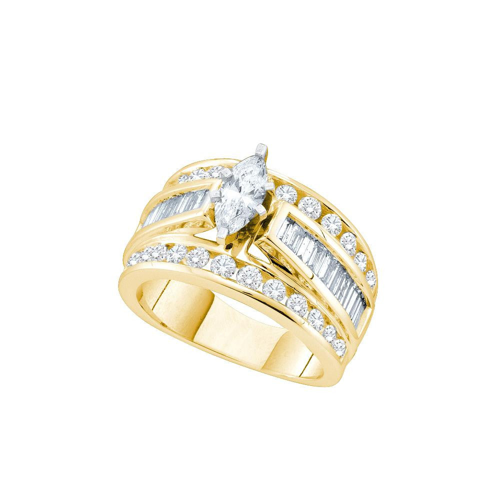 1 CT-Diamond 1-4CT-CMQ BRIDAL RING CERTIFIED