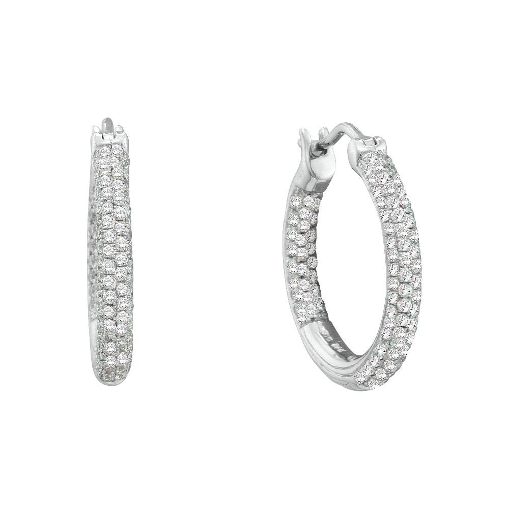 1-2CTW-Diamond FASHION HOOPS