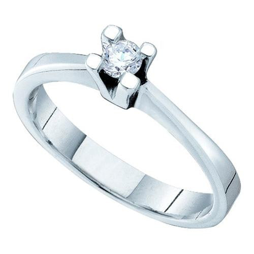 14KT White Gold 0.10CTW  DIAMOND BRIDAL RING