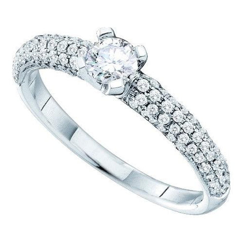 14K White-gold 0.75CT DIAMOND  BRIDAL RING