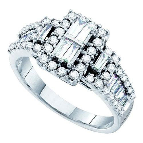 14KT White Gold 1.00CTW DIAMOND FASHION RING