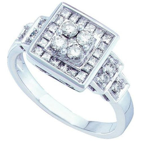 14KT White Gold 0.75CT DIAMOND FASHION RING