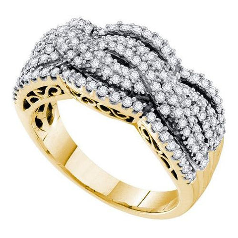 14KT Yellow Gold 0.74CTW DIAMOND FASHION BAND