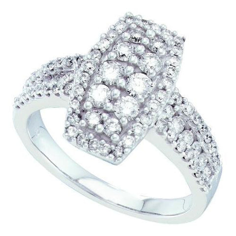 14KT White Gold 1.0CTW DIAMOND FASHION RING