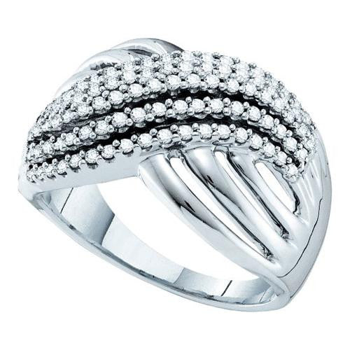 14KT White Gold 0.51CTW  DIAMOND FASHION RING