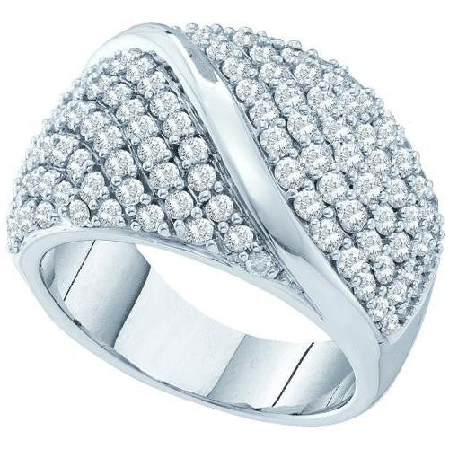 14KT White Gold 2.00CTW  DIAMOND FASHION BAND