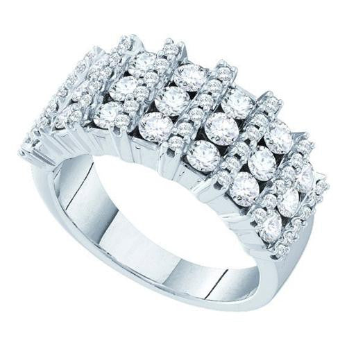 14KT White Gold 1.99CTW DIAMOND FASHION BAND