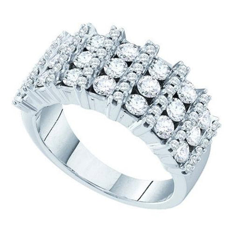 14KT White Gold 1.99CTW DIAMOND FASHION BAND