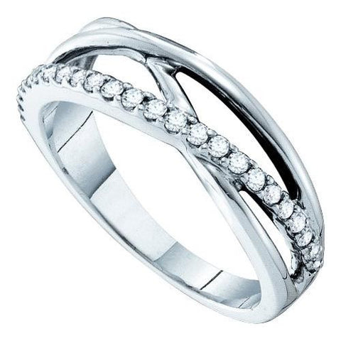 14KT White Gold 0.26CTW DIAMOND FASHION BAND