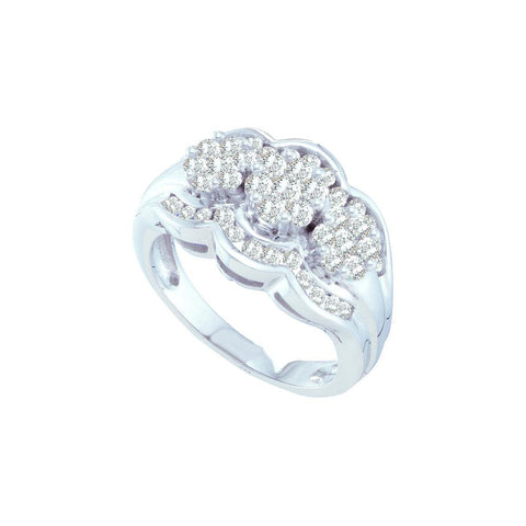 1 CT-Diamond FLOWER RING