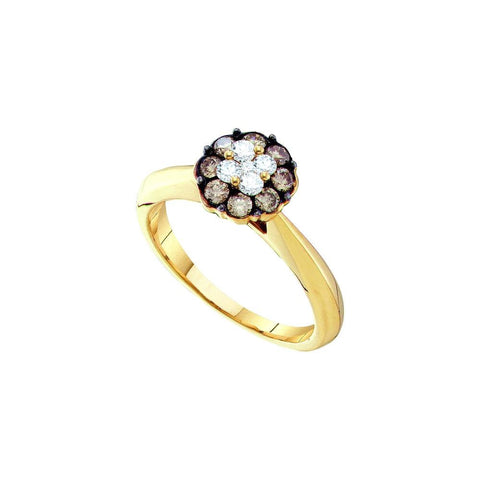 1-2CT-Diamond FLOWER RING