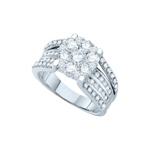 2 CT-Diamond FLOWER RING