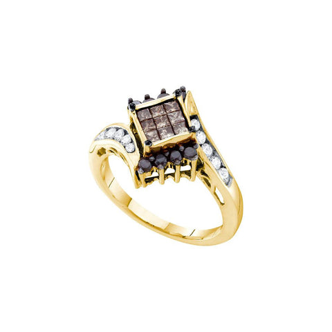 3-4CT-Diamond BLACK INVISIBLE RING