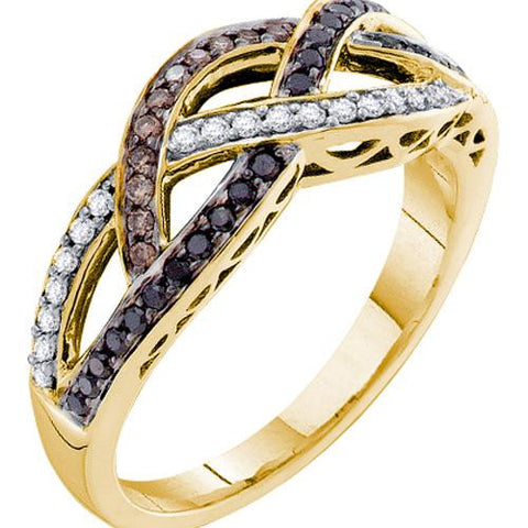 14KT Yellow Gold 0.32CTW DIAMOND  FASHION BAND