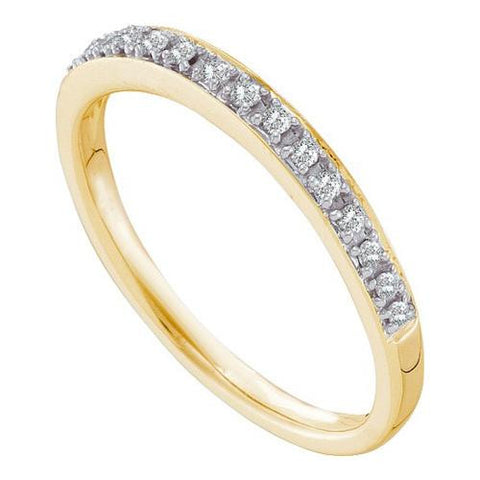 14KT Yellow Gold 0.12CT DIAMOND FASHION BAND